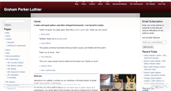 Desktop Screenshot of grahamparkerluthier.com