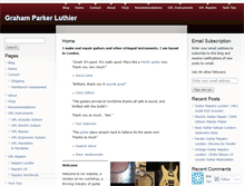 Tablet Screenshot of grahamparkerluthier.com